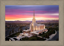 Load image into Gallery viewer, Oquirrh Mountain Pink Sunset Aerial
