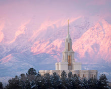 Load image into Gallery viewer, Payson Temple Winter Evening
