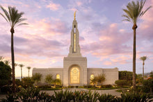 Load image into Gallery viewer, Redlands Temple Fountain Sunset

