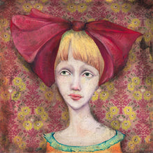 Load image into Gallery viewer, Clara Thoughtfully Considered Whether Or Not Her Red Ribbon Truly Brought Her Luck
