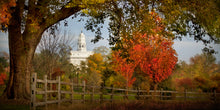Load image into Gallery viewer, Nauvoo Farm With Red Leaves
