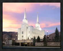 Load image into Gallery viewer, Brigham City Pastel Sunset Gallery Wrap
