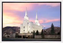 Load image into Gallery viewer, Brigham City Pastel Sunset Gallery Wrap
