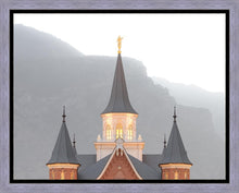 Load image into Gallery viewer, Provo City Center Morning Fog Gallery Wrap
