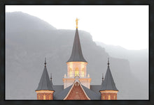 Load image into Gallery viewer, Provo City Center Morning Fog Gallery Wrap
