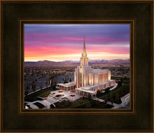 Load image into Gallery viewer, Oquirrh Mountain Pink Sunset Aerial
