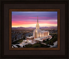 Load image into Gallery viewer, Oquirrh Mountain Pink Sunset Aerial
