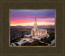 Load image into Gallery viewer, Oquirrh Mountain Pink Sunset Aerial
