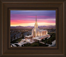 Load image into Gallery viewer, Oquirrh Mountain Pink Sunset Aerial
