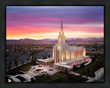 Load image into Gallery viewer, Oquirrh Mountain Pink Sunset Aerial
