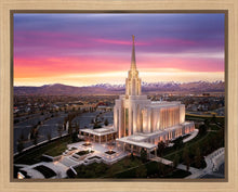 Load image into Gallery viewer, Oquirrh Mountain Pink Sunset Aerial
