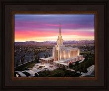 Load image into Gallery viewer, Oquirrh Mountain Pink Sunset Aerial
