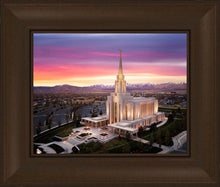 Load image into Gallery viewer, Oquirrh Mountain Pink Sunset Aerial

