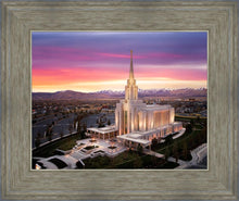 Load image into Gallery viewer, Oquirrh Mountain Pink Sunset Aerial
