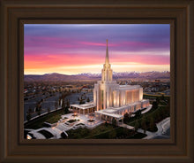 Load image into Gallery viewer, Oquirrh Mountain Pink Sunset Aerial
