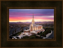 Load image into Gallery viewer, Oquirrh Mountain Pink Sunset Aerial
