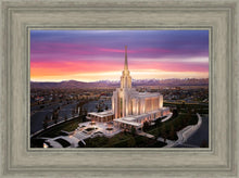 Load image into Gallery viewer, Oquirrh Mountain Pink Sunset Aerial
