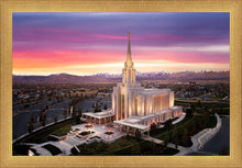Load image into Gallery viewer, Oquirrh Mountain Pink Sunset Aerial

