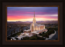 Load image into Gallery viewer, Oquirrh Mountain Pink Sunset Aerial

