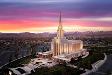 Load image into Gallery viewer, Oquirrh Mountain Pink Sunset Aerial
