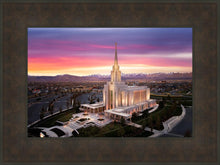 Load image into Gallery viewer, Oquirrh Mountain Pink Sunset Aerial
