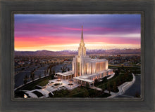 Load image into Gallery viewer, Oquirrh Mountain Pink Sunset Aerial
