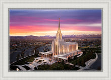 Load image into Gallery viewer, Oquirrh Mountain Pink Sunset Aerial
