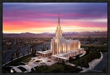 Load image into Gallery viewer, Oquirrh Mountain Pink Sunset Aerial
