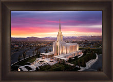 Load image into Gallery viewer, Oquirrh Mountain Pink Sunset Aerial
