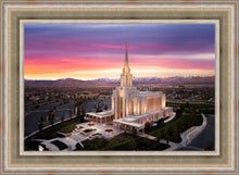 Load image into Gallery viewer, Oquirrh Mountain Pink Sunset Aerial

