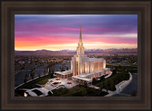 Load image into Gallery viewer, Oquirrh Mountain Pink Sunset Aerial
