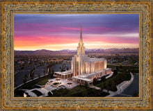 Load image into Gallery viewer, Oquirrh Mountain Pink Sunset Aerial
