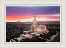 Load image into Gallery viewer, Oquirrh Mountain Pink Sunset Aerial

