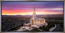Load image into Gallery viewer, Oquirrh Mountain Pink Sunset Aerial
