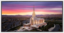 Load image into Gallery viewer, Oquirrh Mountain Pink Sunset Aerial
