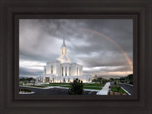 Load image into Gallery viewer, Orem Rainbow Sunrise Large Wall Art
