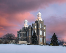 Load image into Gallery viewer, Logan Utah Pink Winter Sunset
