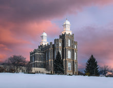 Load image into Gallery viewer, Logan Utah Pink Winter Sunset
