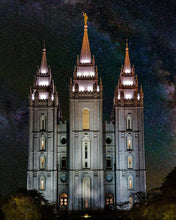 Load image into Gallery viewer, Salt Lake Temple Milky Way Vertical
