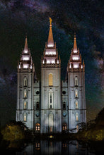 Load image into Gallery viewer, Salt Lake Temple Milky Way Vertical
