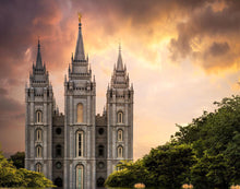 Load image into Gallery viewer, Salt Lake Temple Through the Clouds

