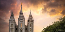 Load image into Gallery viewer, Salt Lake Temple Through the Clouds
