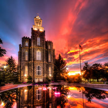 Load image into Gallery viewer, Logan Utah Fiery Sunset
