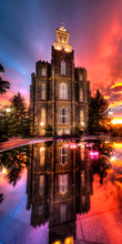 Load image into Gallery viewer, Logan Utah Fiery Sunset
