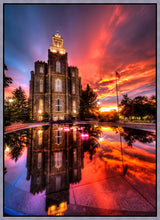 Load image into Gallery viewer, Logan Utah Fiery Sunset
