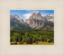 Load image into Gallery viewer, Panorama of Grand Teton Mountain Range, Wyoming
