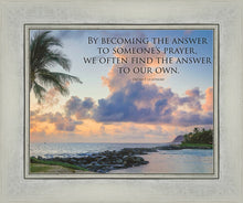 Load image into Gallery viewer, Becoming the Answer Motivisional Poster

