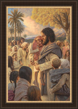 Load image into Gallery viewer, He Took Them Up In His Arms Large Wall Art
