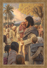 Load image into Gallery viewer, He Took Them Up In His Arms Large Wall Art
