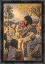Load image into Gallery viewer, He Took Them Up In His Arms Large Wall Art
